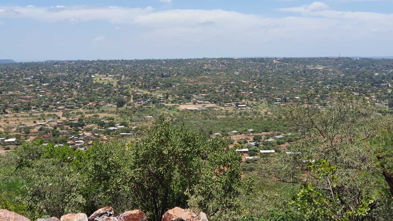 Landscape view from K. Hill looking towards Kayne