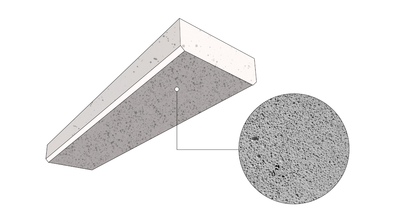 Reinforced Autoclaved Aerated Concrete (RAAC) CAD drawing