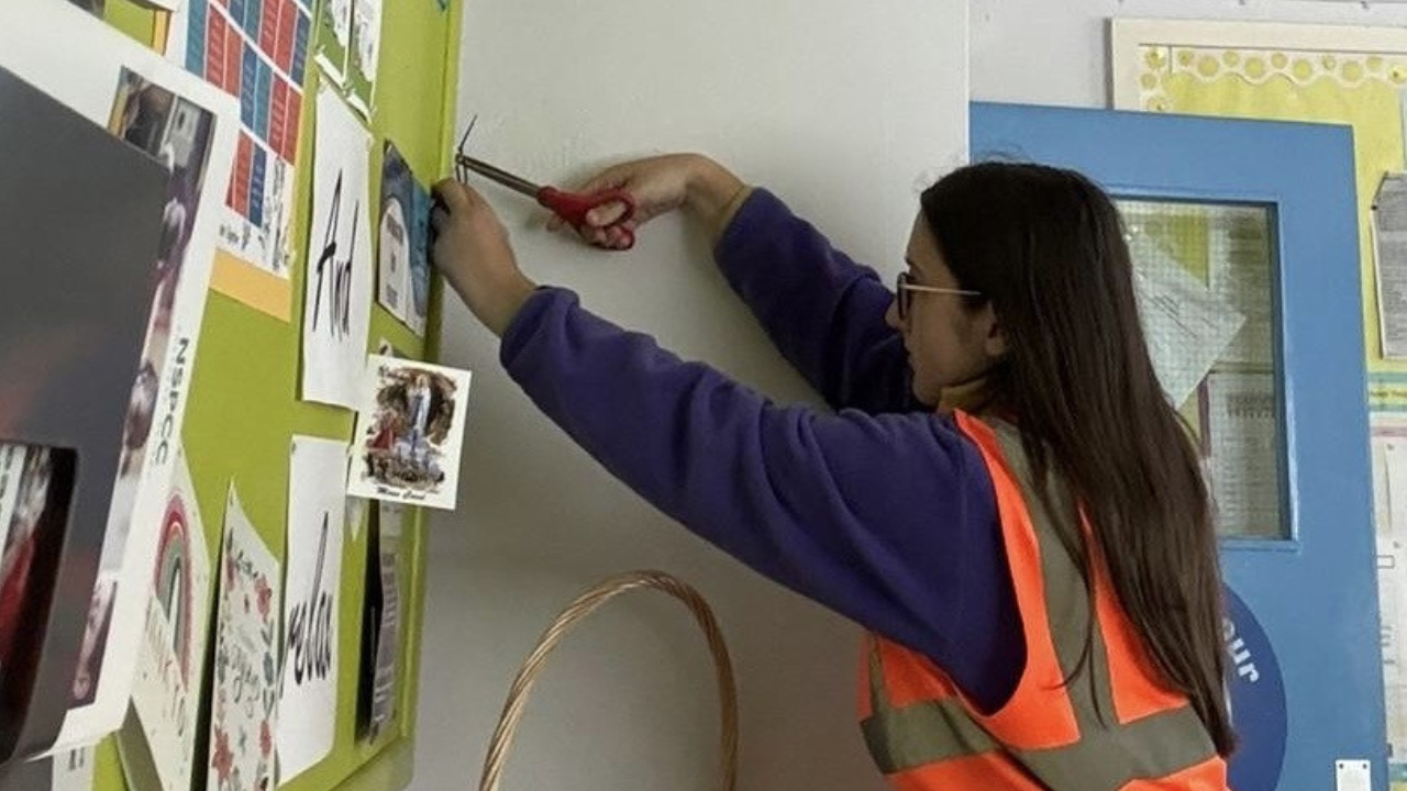 A Tetra Tech radon monitor in a school