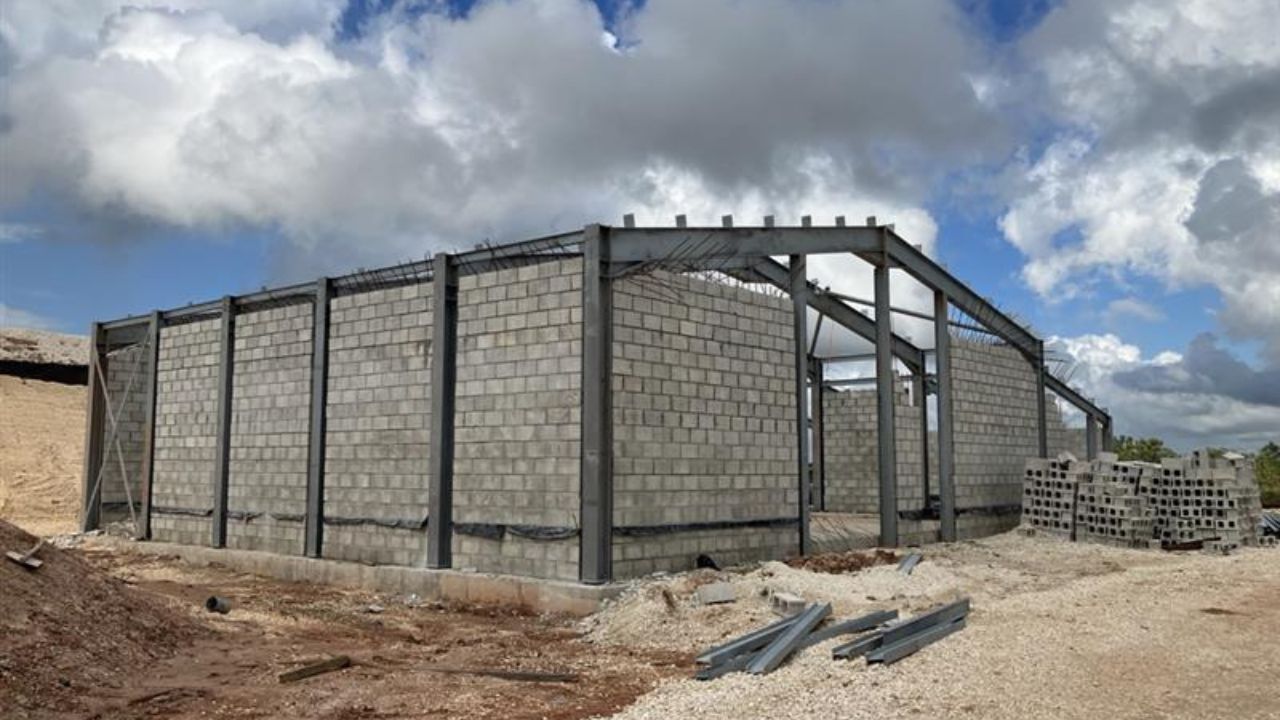 A project in construction in belize